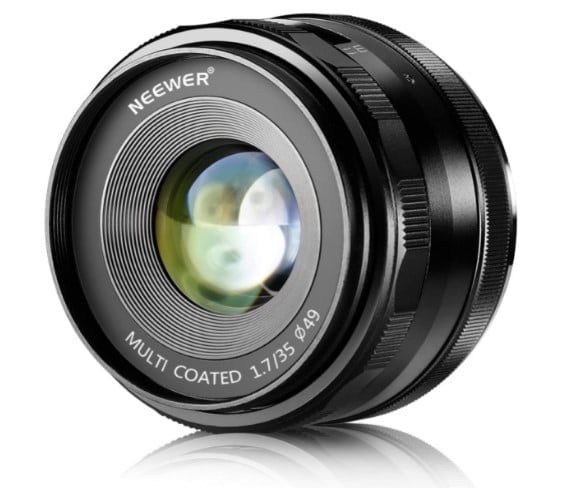 Neewer 35 mm f/1.7-enfoque-Manual-cámaras-Digitales-Sony E-Mount -Sensor APS-C